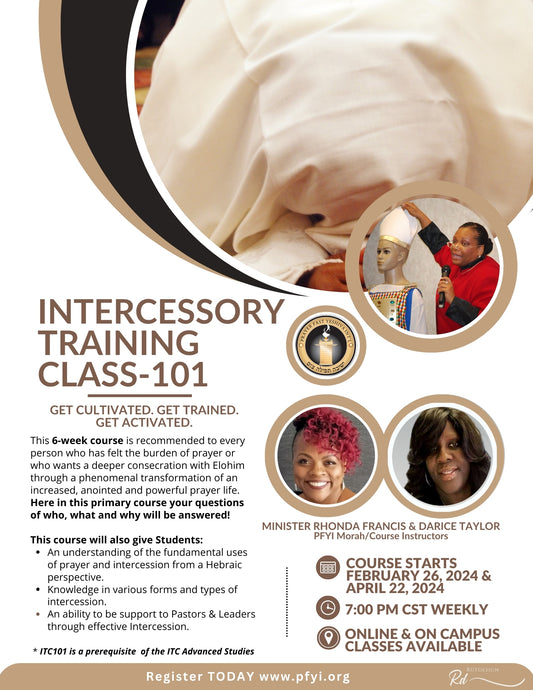 Intercessory Training Class 101 6-Week Course
